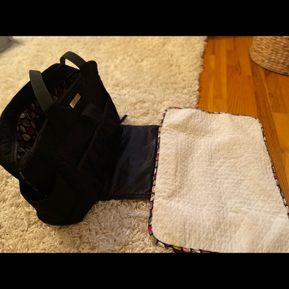 Vera Bradley Black Diaper Bag (“Stroll Around Baby Bag”) - Picture 6 of 12